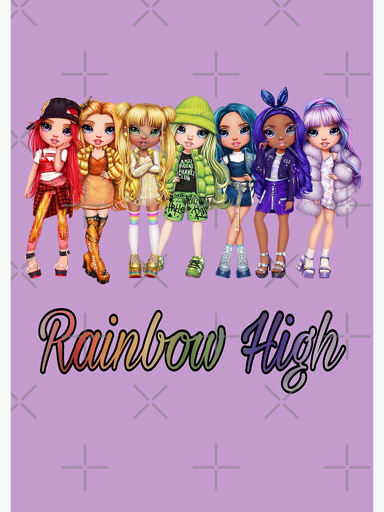 Rainbow High Main Characters And Logo Spiral Notebook For Sale By Rainbow High Main Characters And Logo Spiral Notebook For Sale By