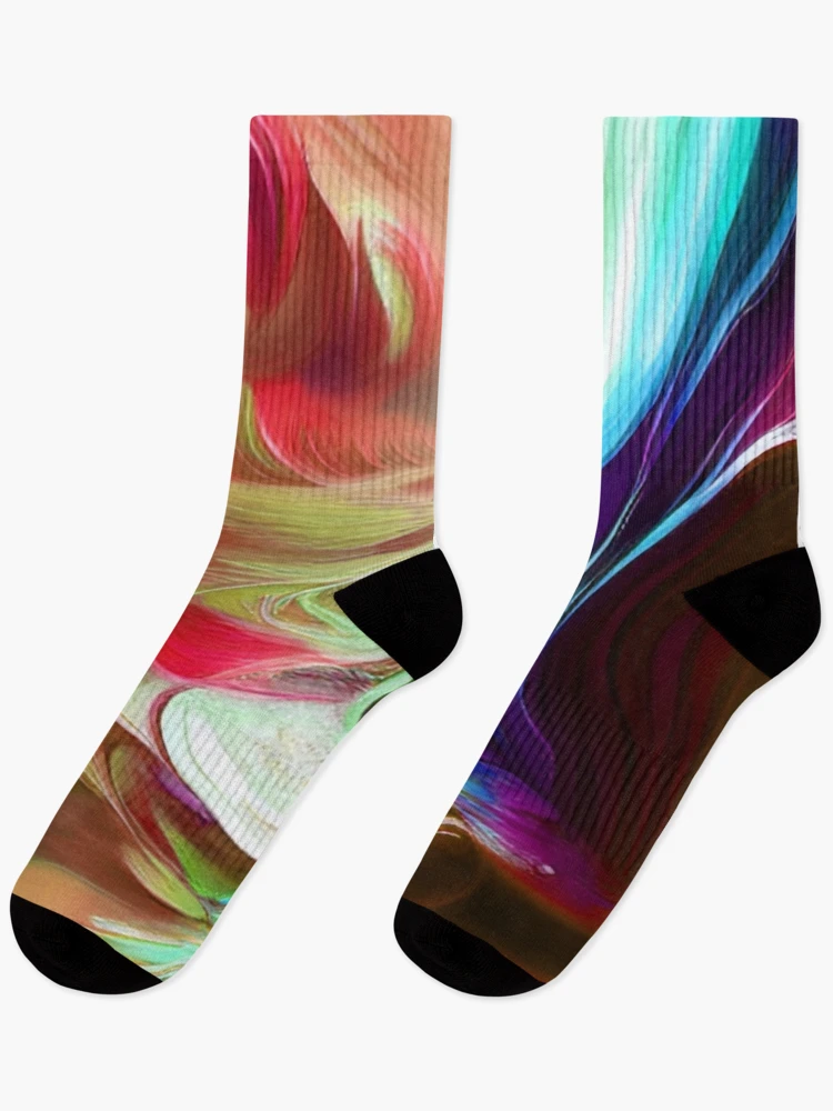 Thumbnail 1 of 5, Socks, Color Spill designed and sold by TiltedCode.