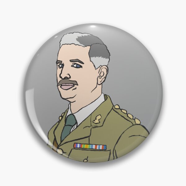 Item preview, THE CAPTAIN from BBC’s Ghosts illustration  designed and sold by longlivcurio.