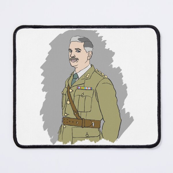 Item preview, THE CAPTAIN from BBC’s Ghosts illustration  designed and sold by longlivcurio.