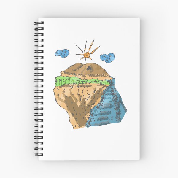 Item preview, Pixel montaña sol nubes designed and sold by Coffeemerc117.