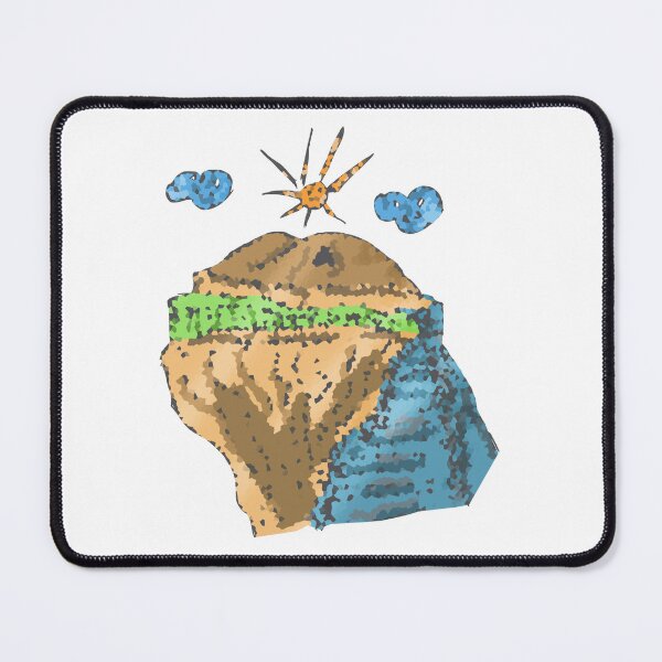 Item preview, pixel mountain  sun clouds  designed and sold by Coffeemerc117.