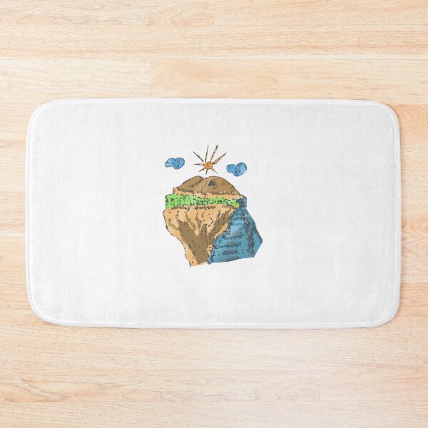 Item preview, pixel mountain  sun clouds  designed and sold by Coffeemerc117.