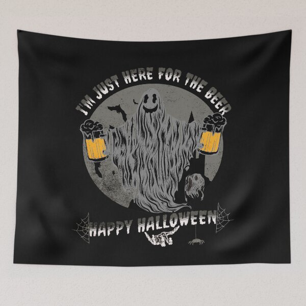 Item preview, I'm Just here For The Beer Happy Halloween designed and sold by Rockopolys.