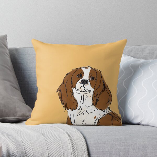Blenheim Cavalier King Charles Throw Pillow