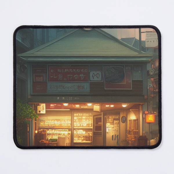Item preview, Painting of a small shop seen from the outside designed and sold by Dicoart.