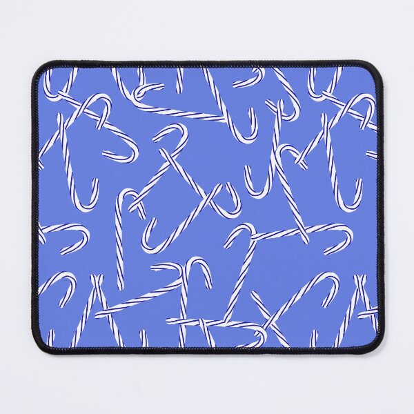Item preview, Blue Candy Canes on Blue designed and sold by dKarthdesign.