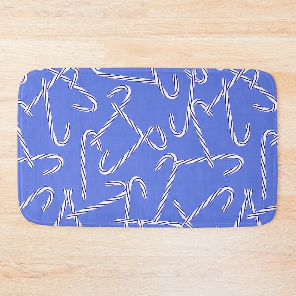 Item preview, Blue Candy Canes on Blue designed and sold by dKarthdesign.