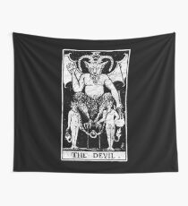 The Devil Tarot Card - Major Arcana - fortune telling - occult Wall Tapestry