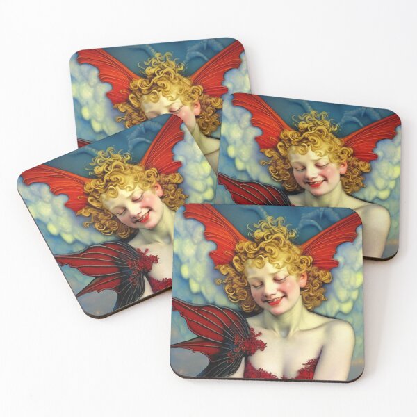 Item preview, Beautiful Red Fairy Elf Original Digital Art Design designed and sold by ChorkiePawPress.