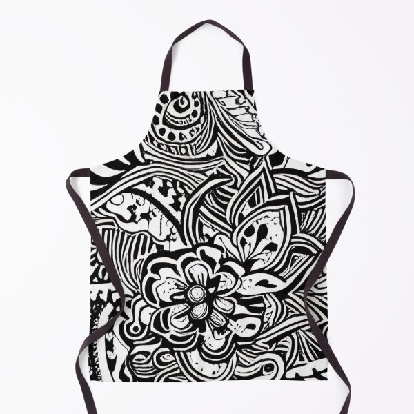 Item preview, Abstract Black and white Floral Design designed and sold by NellVerde.