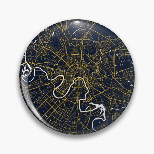 Item preview, Moscow City Map of Russia - Gold Art Deco designed and sold by deMAP.