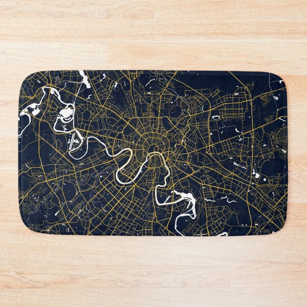 Item preview, Moscow City Map of Russia - Gold Art Deco designed and sold by deMAP.