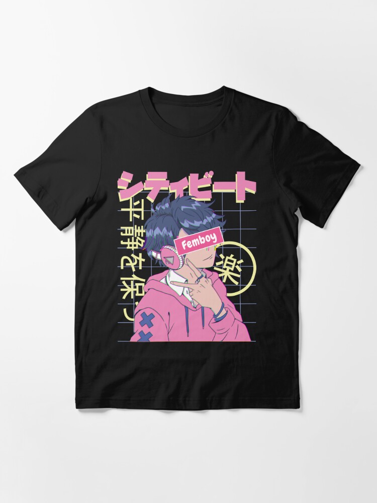 Glitch Femboy Japanese Otaku Aesthetic Pastel Anime Essential T-Shirt for  Sale by MrEddie10