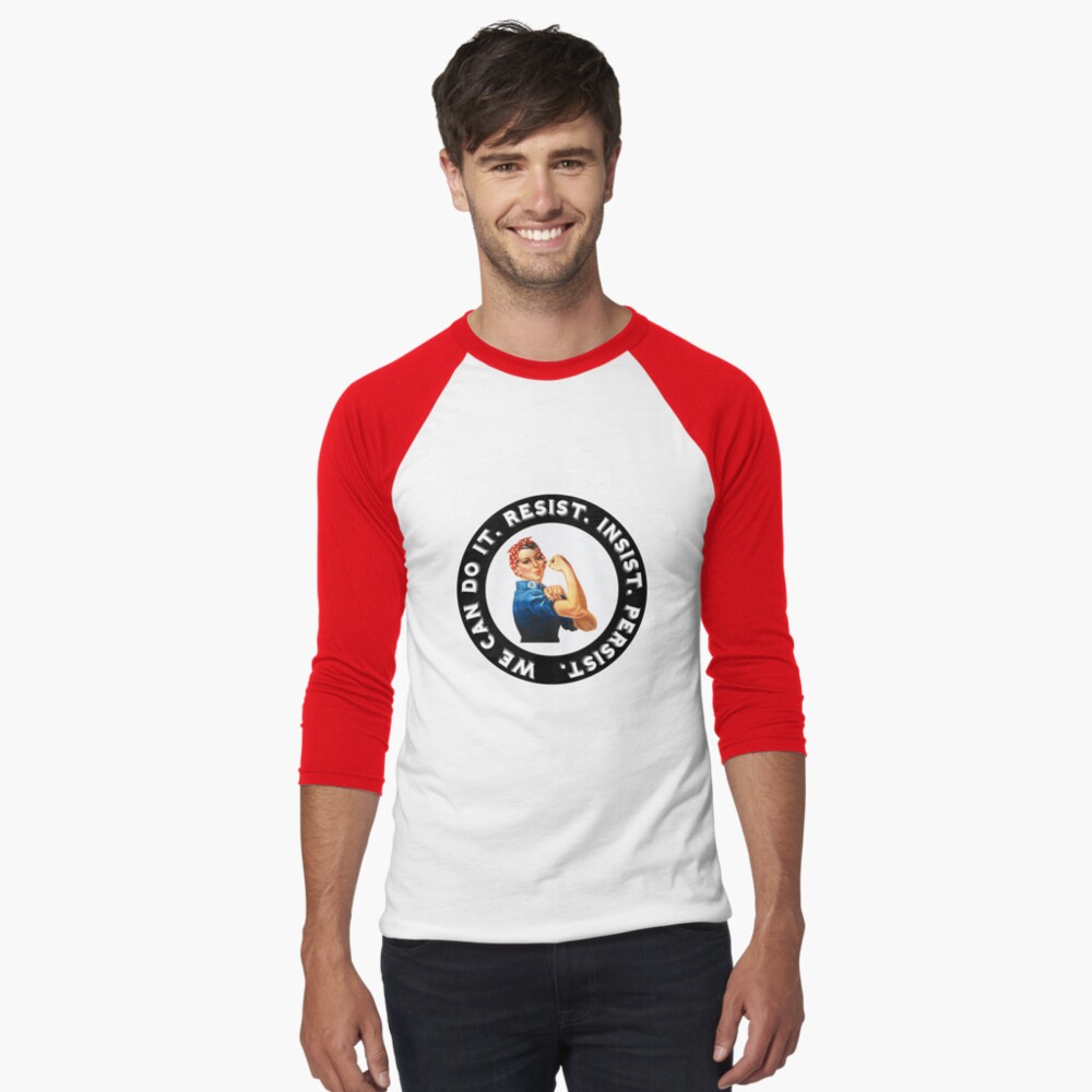 Vista previa del artículo con la obra «Camiseta ¾ estilo béisbol», diseñado y vendido por CafePretzel.