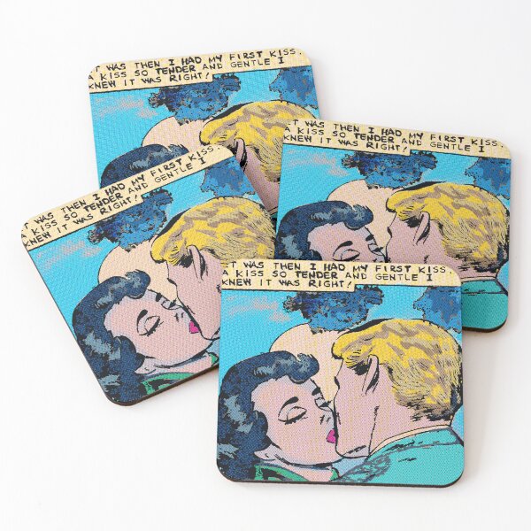 Item preview, Tender kiss | Vintage girl | Old comics| Pop-art aesthetics designed and sold by spinolator.