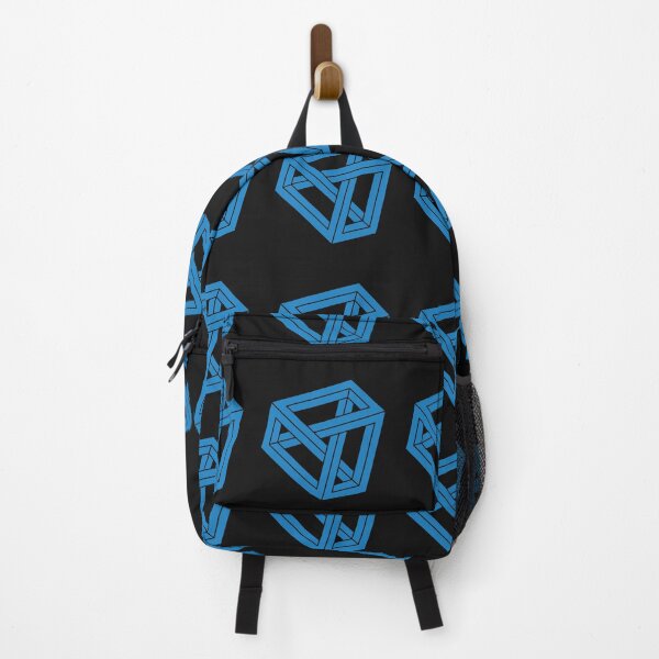 Item preview, Trickonometry Puzzle Me This Blue Polygon Optical Illusion designed and sold by FuddalanDesigns.