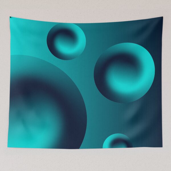 Item preview, Modern blue circle gradient designed and sold by chuseco3.
