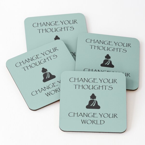 Item preview, CHANGE YOUR THOUGHTS, CHANGE YOUR WORLD | Inspirational Words designed and sold by CONTEMPORARY ART~DESIGN.