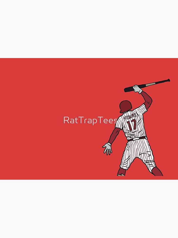 Rhys Hoskins Bat Slam Fitted T-Shirt for Sale by RatTrapTees