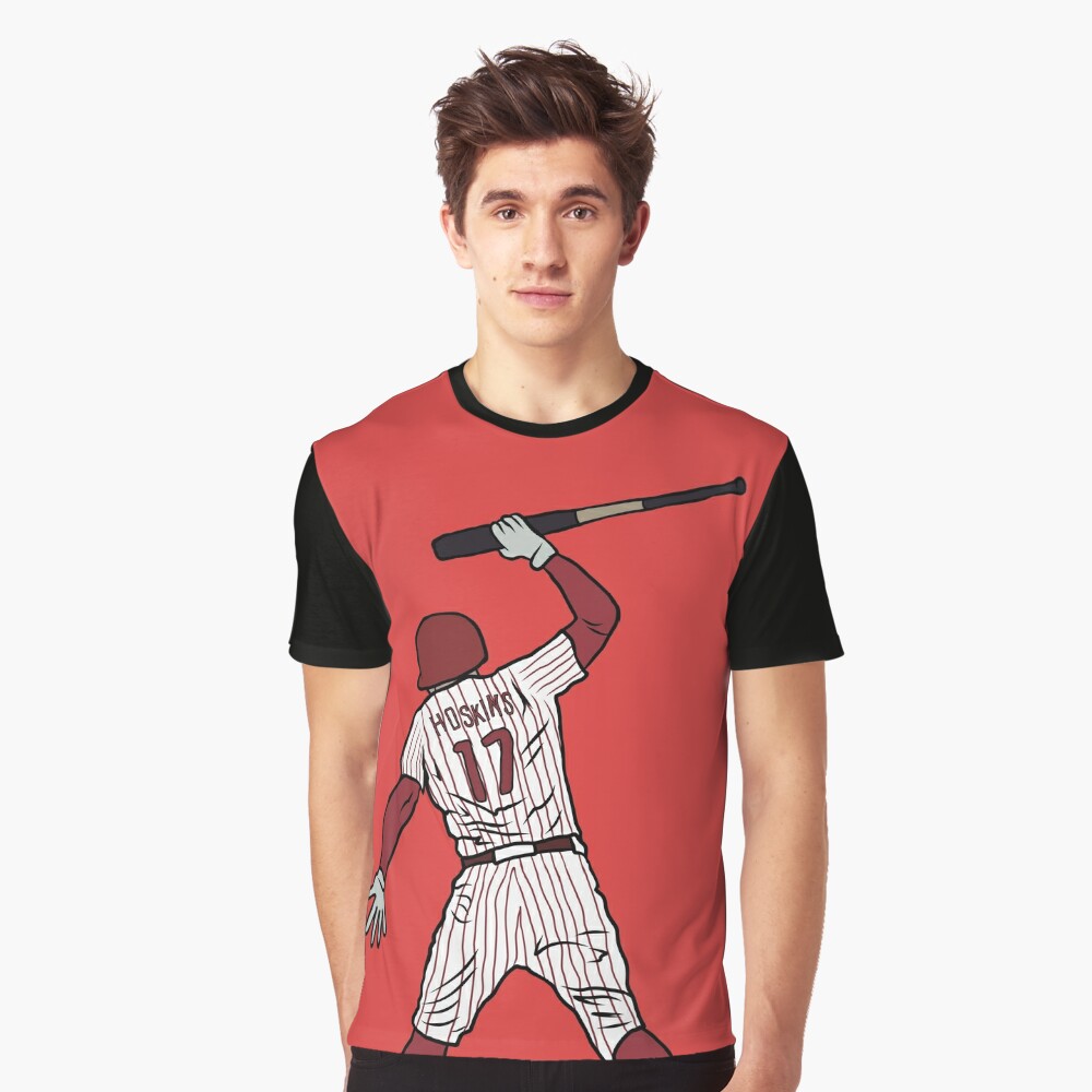 Rhys Hoskins Bat Slam Philadelphia T-Shirt (as1, Alpha, s, Regular