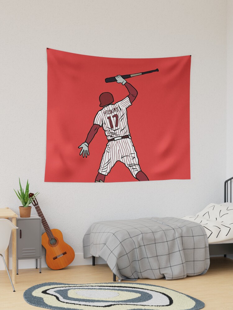 Rhys Hoskins Bat Slam Tapestry for Sale by RatTrapTees