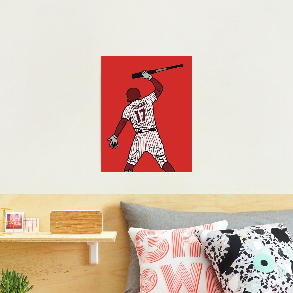 Rhys Hoskins Bat Slam Postcard for Sale by RatTrapTees