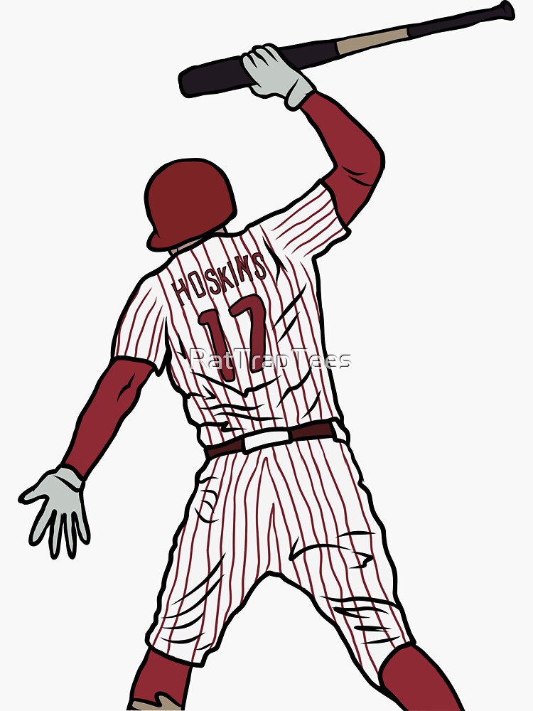 Philadelphia Phillies Sticker Rhys Hoskins Bat Slam Sticker 