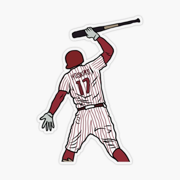 Rhys Hoskins: The Bat Spike, Adult T-Shirt / Medium - MLB - Sports Fan Gear | breakingt