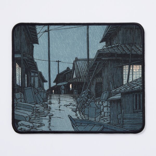 Item preview, Kawase Hasui Evening Rain at Kawarago designed and sold by TeeARTHY.