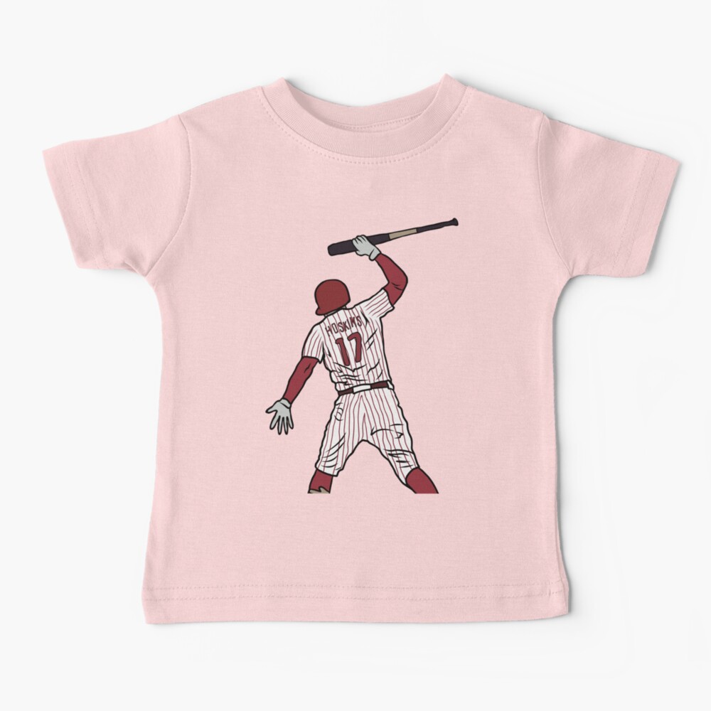 Rhys Hoskins Phillies Name And Number Short Sleeve Player T Shirt