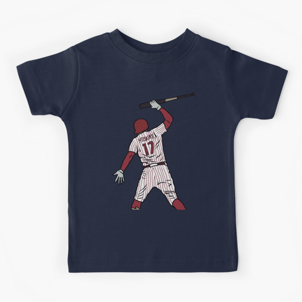 Youth Nike Rhys Hoskins Red Philadelphia Phillies Player Name & Number T- Shirt