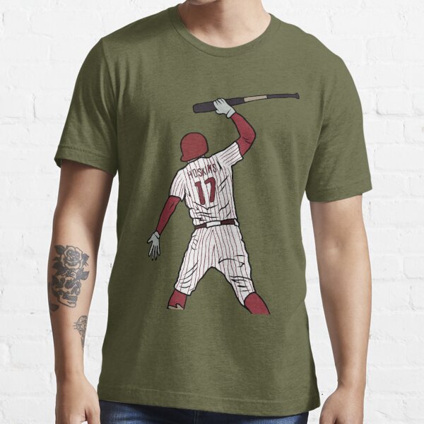 Rhys Hoskins: The Bat Spike, Women's V-Neck T-Shirt / Small - MLB - Sports Fan Gear | breakingt