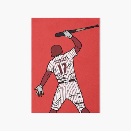 Rhys Hoskins Bat Slam Greeting Card for Sale by RatTrapTees