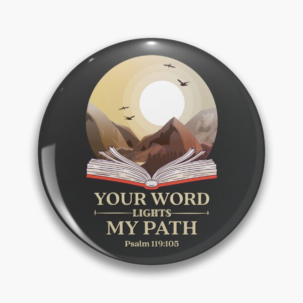 Item preview, Your Word Lights My Path Psalm 119 Verse 105 Mountains Sunset | Bible Art | Scriptures | Christian | Gospel | Proverbs 3 Verse 6 designed and sold by MJDezigns.
