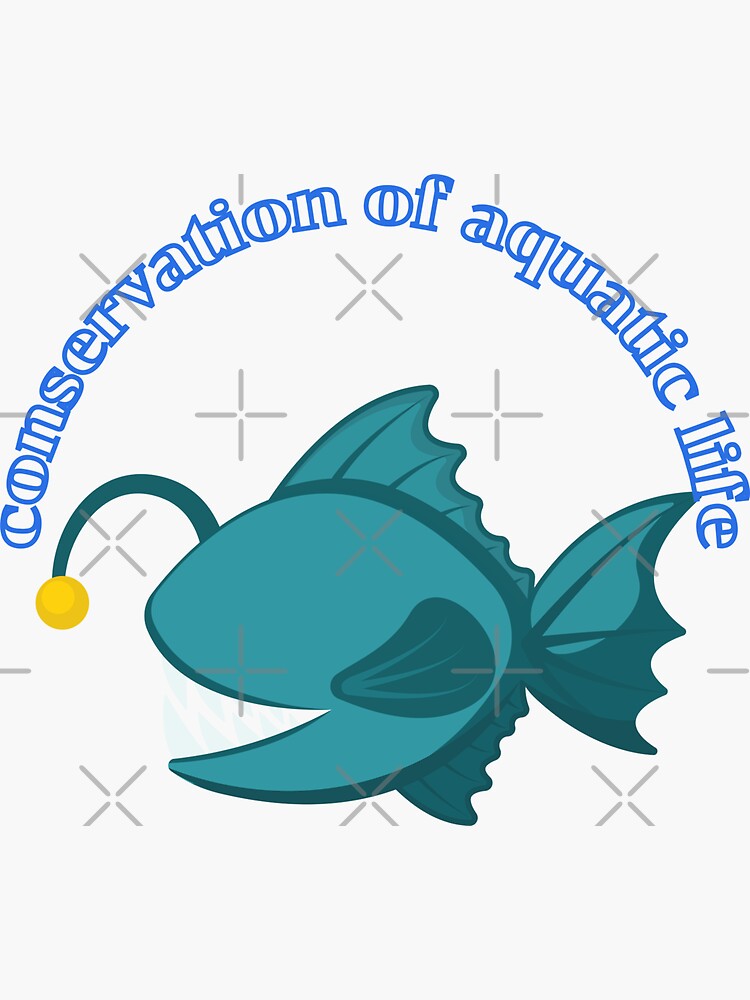 "conservation of aquatic life" Sticker for Sale by PlaMuk Redbubble