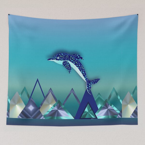 Item preview, MOSAIC DOLPHIN ON WAVES. designed and sold by sana90.