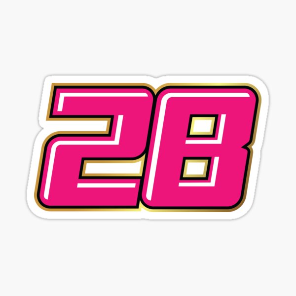 "Bradley Ray Race Number 28 Pink 2022" Sticker for Sale by EazyTeezy ...