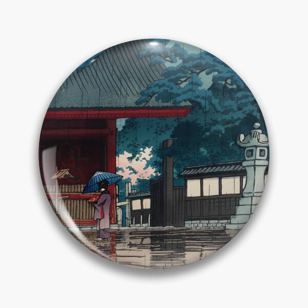 Item preview, Kawase Hasui  Spring Rain at the Gokoku Temple (Harusame Gokokuji) designed and sold by TeeARTHY.