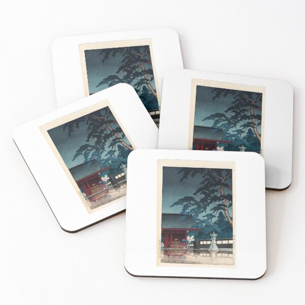 Item preview, Kawase Hasui Spring Rain at the Gokoku Temple (Harusame Gokokuji) designed and sold by TeeARTHY.