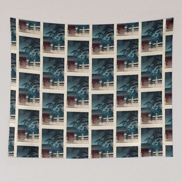 Item preview, Kawase Hasui  Spring Rain at the Gokoku Temple (Harusame Gokokuji) designed and sold by TeeARTHY.