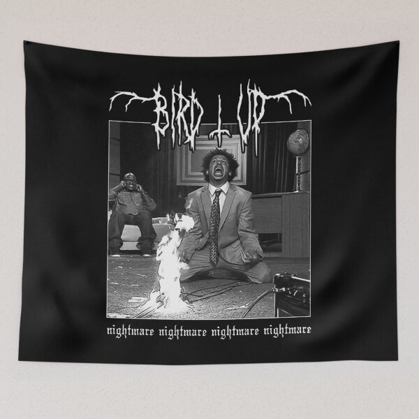 Item preview, BIRD UP Nightmare Death Metal  designed and sold by ENRIQUENICHOLS.