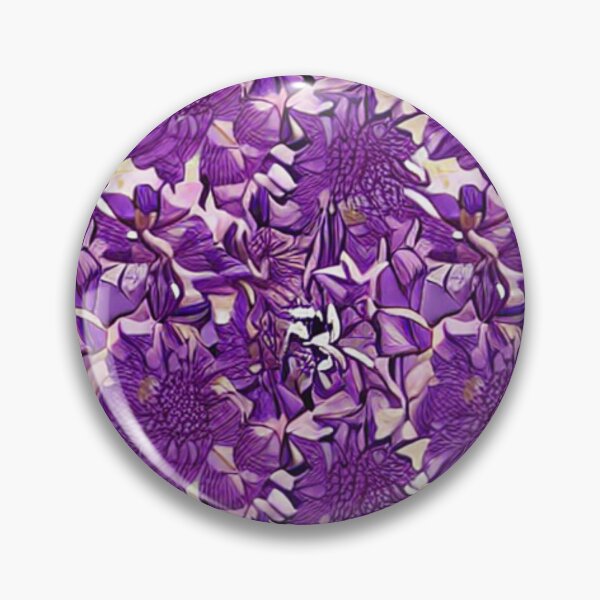 Item preview, purple flower patterns designed and sold by ArteEterno.