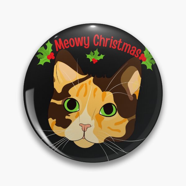 Item preview, Meowy Christmas Cute Kitty Cat  designed and sold by CraftyAnimal.
