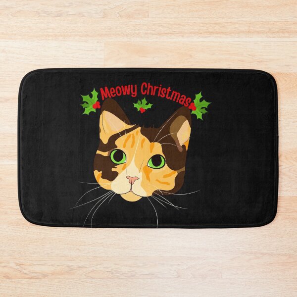 Item preview, Meowy Christmas Cute Kitty Cat  designed and sold by CraftyAnimal.