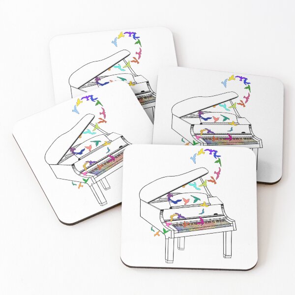 Item preview, Rainbow Piano Birds designed and sold by Lenaartist.