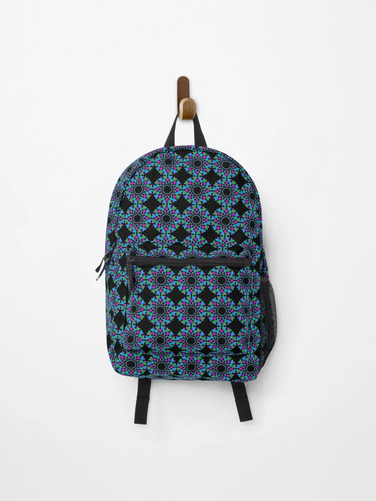 Thumbnail 1 of 3, Backpack, multicolored mandala designed and sold by Meo Design.