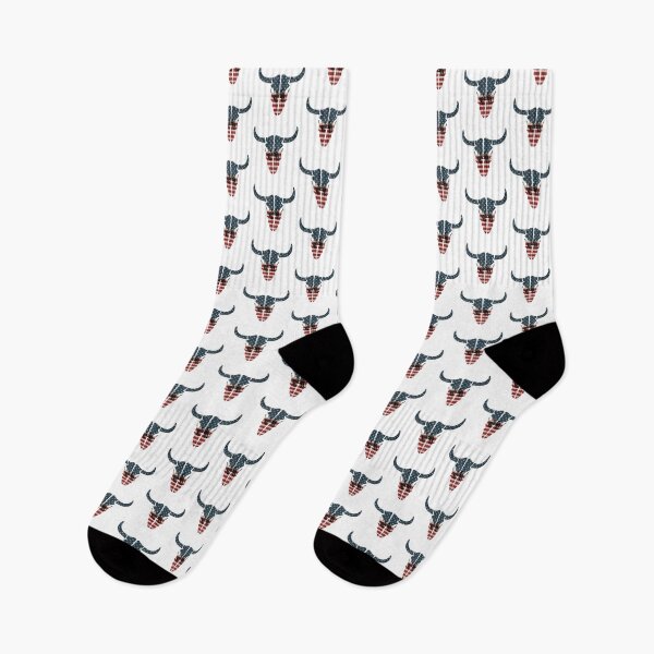 Item preview, Steer Wrestler On Steer Scull American Flag designed and sold by handsoftime2020.