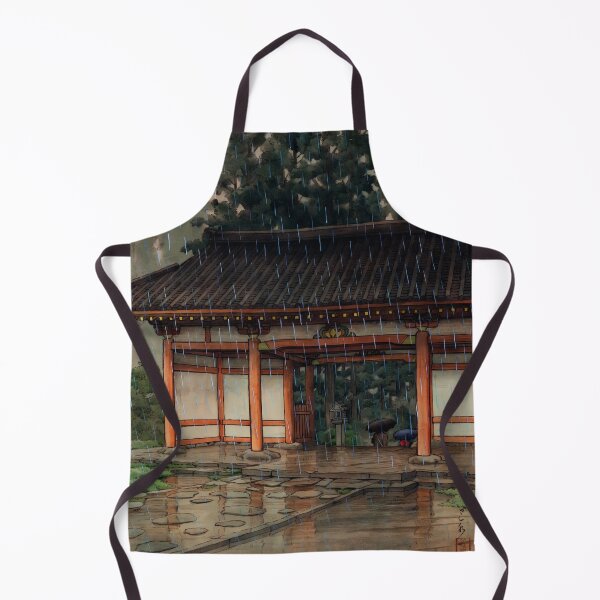 Item preview, Kawase Hasui Watercolor Painting of Tsubosaka Temple in Rain designed and sold by TeeARTHY.