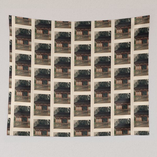 Item preview,  Kawase Hasui Watercolor Painting of Tsubosaka Temple in Rain designed and sold by TeeARTHY.